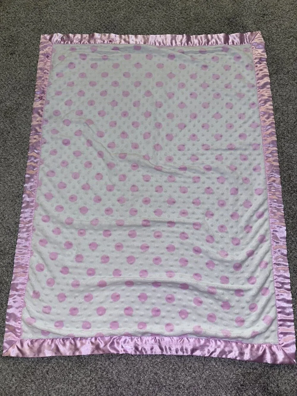 Just One Year You Carters Fleece Baby Blanket Thank Heaven For Little Girls Pink